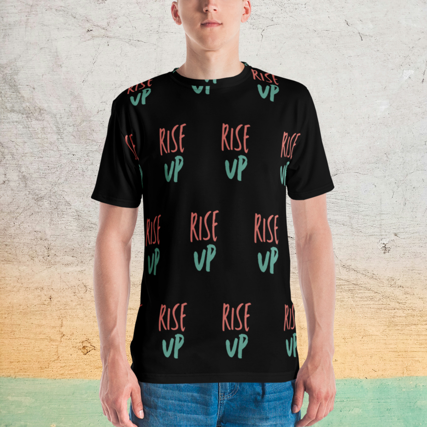 LIMITED EDITION Mens T-Shirt-Rise Up, Cosmic Kickflip Collection